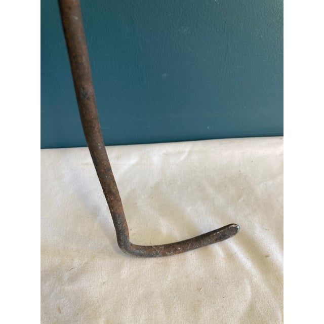 Mid 19th Century Antique Figural Man With Pot on Head Fireplace Poker, Cast Iron For Sale - Image 5 of 9