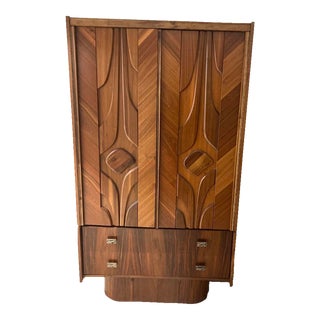 Mid-Century Tabago of Canada Two-Piece Brutalist Style Wardrobe For Sale