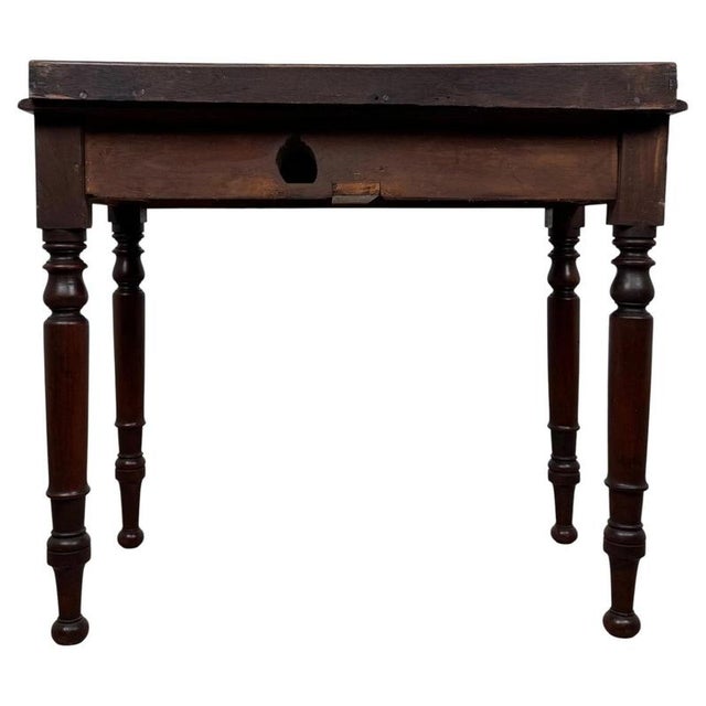 Brown Antique 19th Century Victorian Mahogany Writing Table For Sale - Image 8 of 12