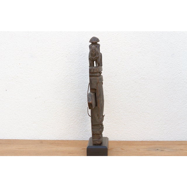 Wood Rare Bamana Carved Warrior Door Lock For Sale - Image 7 of 10