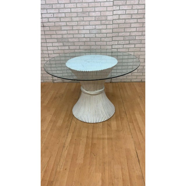 Mid Century Modern McGuire Cane Indoor/Outdoor - 6 Piece Dining Set For Sale - Image 12 of 13
