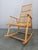 Midcentury Wood and Rattan Rocking Chair, Denmark, 1960s For Sale - Image 11 of 12