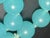 1940s Vintage Peking Aqua Glass Hand-Knotted Silk Strand For Sale - Image 5 of 6