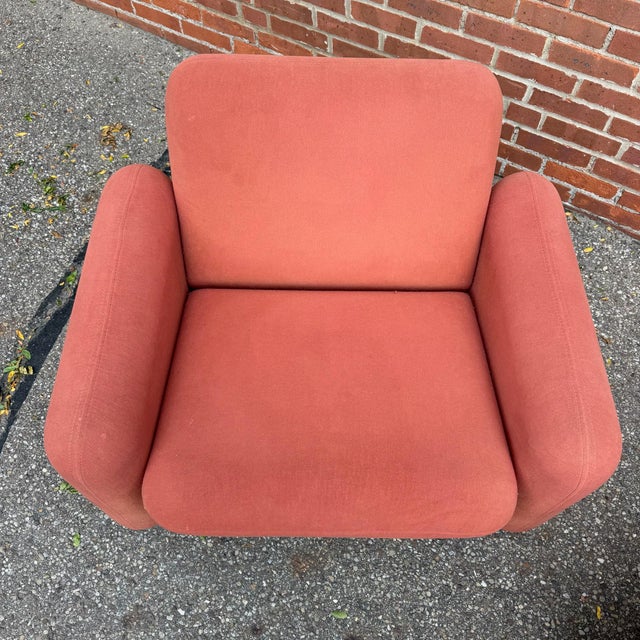 Pink Pair of Herman Miller Wilkes “Chiclet” Lounge Chairs by Ray Wilkes 1970s For Sale - Image 8 of 11
