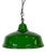 Industrial British Green Enamel Factory Pendant Lamp, 1960s For Sale