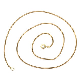 Vintage Curb Chain in 18K Gold For Sale