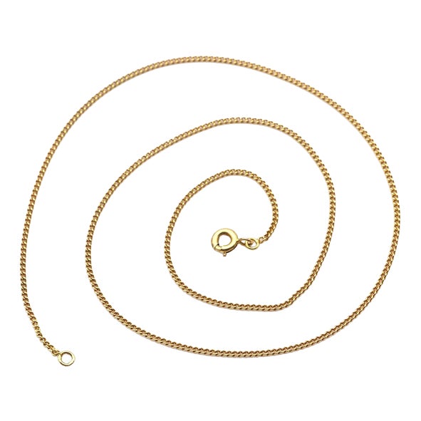 Vintage Curb Chain in 18K Gold For Sale