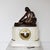 Napoleon III Clock with Neapolitan Fisherman Marble and Bronze For Sale - Image 9 of 12