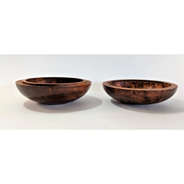 1970's Studio Made Burlwood Box For Sale - Image 4 of 8