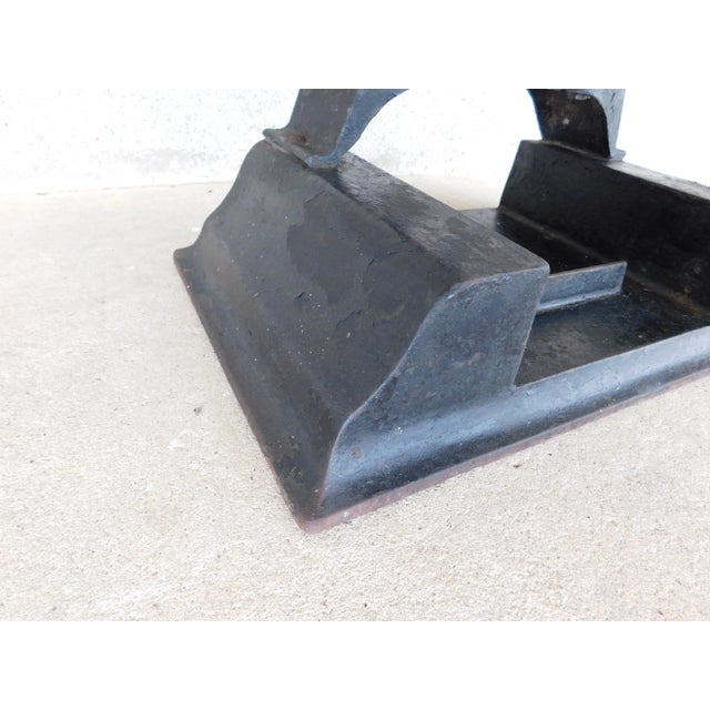 Antique Cast Iron Boxer Bull Dog Boot Scraper For Sale - Image 9 of 13