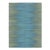 Rug & Kilim’s Contemporary Kilim in Blue and Green Stripes and Geometric Patterns For Sale
