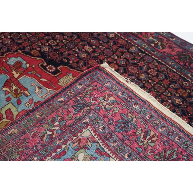 Textile Antique Bidjar Rug 4'9'' X 7'1'' For Sale - Image 7 of 7