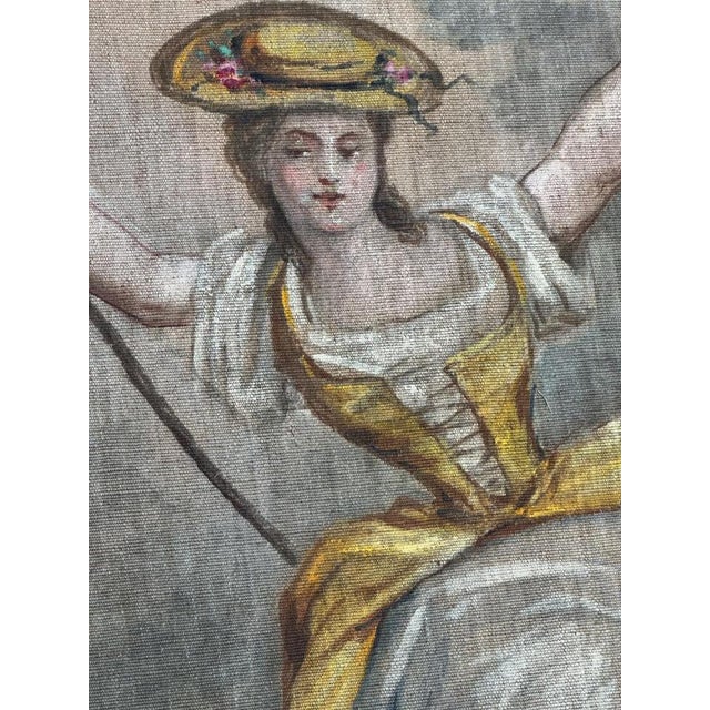 French Artist, Figurative Scene, 1890s-1910s, Painted Cardboard Panel For Sale - Image 5 of 18