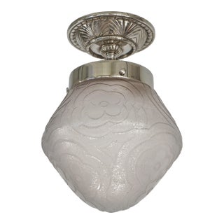 French Art Deco Flush Mount by Noverdy 1930 France For Sale