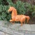 Vintage Leather Large Horse Sculpture For Sale - Image 9 of 10