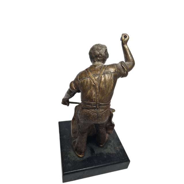 Sculpture of the Smith, Poland, 1950s For Sale - Image 6 of 17