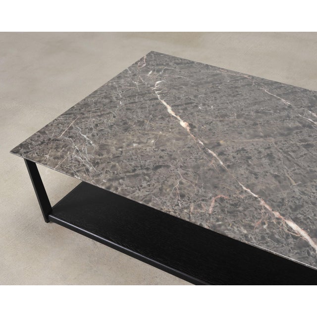 Camerich Element Marble and Steel Coffee Cocktail Table 4 Ft For Sale In Sacramento - Image 6 of 18