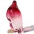 Murano Murano Sommerso Dark to Clear Pink Body Gold Flecks Accents Italian Art Glass Bird Sculpture Figurine For Sale - Image 4 of 8