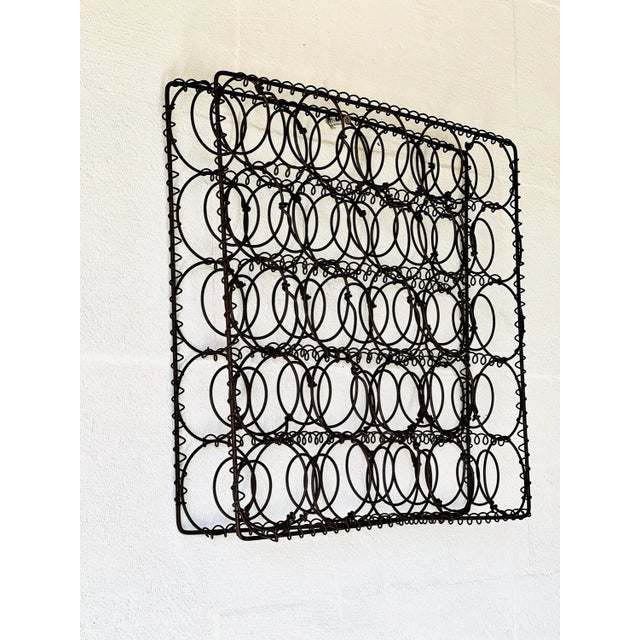 Industrial Charcoal Meshwire Wall Decoration For Sale - Image 3 of 10