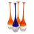 Mid-Century Modern Kamei Glass Solifleur Bud Vases - Set of 4 For Sale