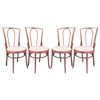 Beech Bentwood Chairs from Tatra, 1960s, Set of 4 For Sale