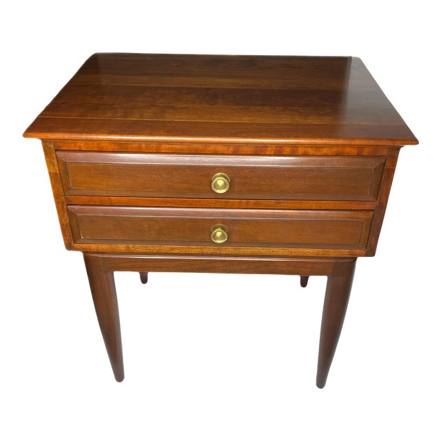 Mid Century Modern Solid Cherry Willett Nightstand Chairish