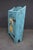Blue Country Painted Milk Cupboard With Blue Birds For Sale - Image 8 of 16