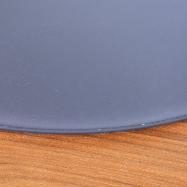 1990s Mid Century Modern Round Dining Table For Sale - Image 4 of 4