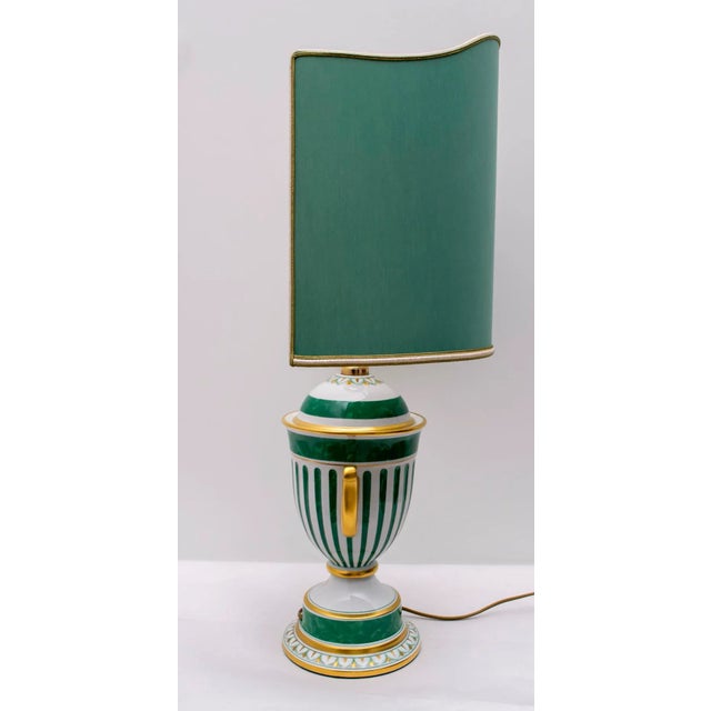 Italian Gold-Plated Table Lamp from Le Porcellane, 1990s For Sale - Image 4 of 11