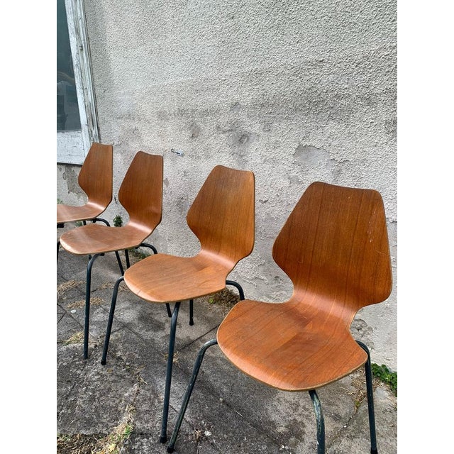 Dining Chairs attributed to Herbert Hirche for Jofa Stalmobler, Denmark, 1950s, Set of 6, in Very Good conditions....