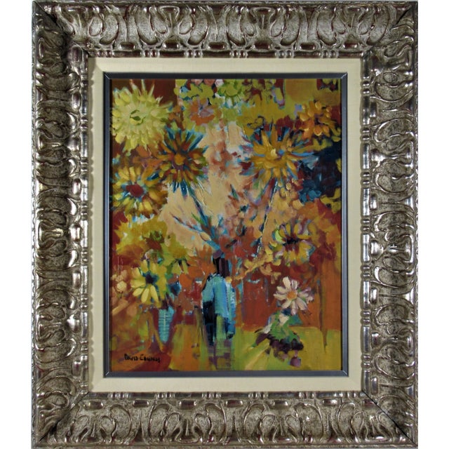 Paint David Edwards (b.1944), Flowers in a vase, Circa 1970 For Sale - Image 7 of 7