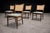 Set of Eight Brazilian Modern Dining Chairs in Caviúna, Cane & Sage Chenille, 1960s For Sale - Image 4 of 15