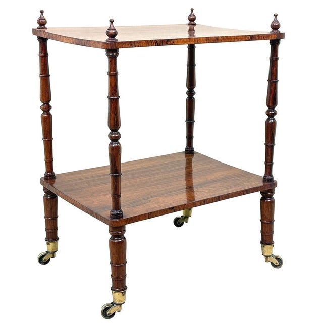Antique Two-Tier Shelf in Rosewood, 1835 For Sale - Image 12 of 15