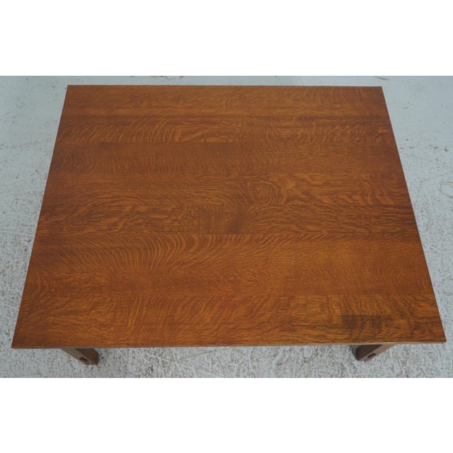 Mission Stickley Mission Oak Spindle Coffee Table For Sale - Image 3 of 14