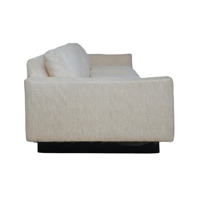 1970s Tweed, Plinth Base Three Seater Sofa, 1970s For Sale - Image 5 of 6