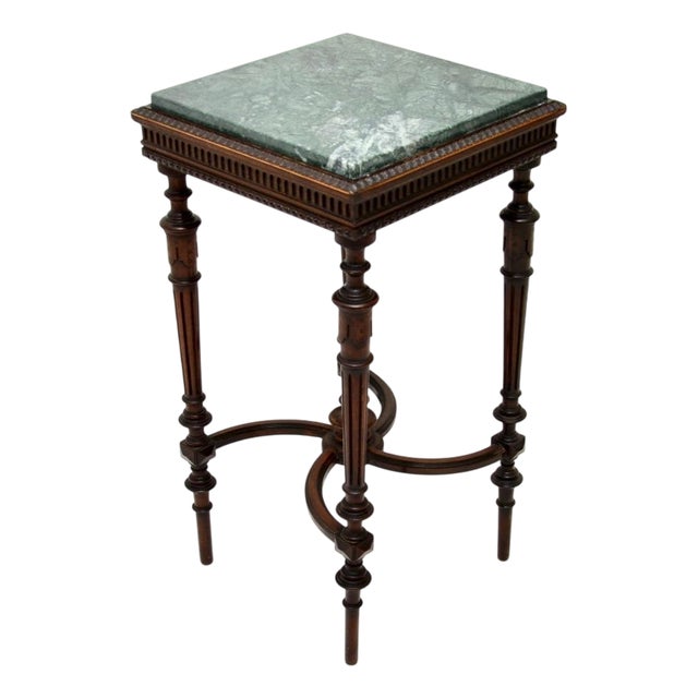 French Marble Top Side Table, 1890s For Sale