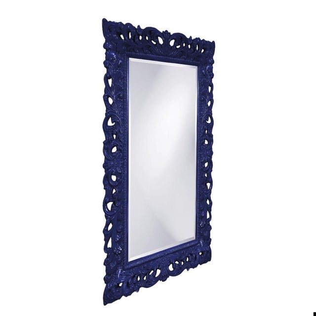 Traditional Barcelona Mirror - Glossy Navy For Sale - Image 3 of 9