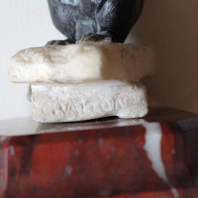 Black Charles Valton, Mouse, 1890s, Alabaster For Sale - Image 8 of 9