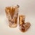 Mid-Century Modern Vintage Jeanette Marigold Carnival Glass Iridescent Cosmos Pitcher Set- 3 Pieces For Sale - Image 3 of 13