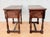 Mid-Century Spanish Wood Bedside Tables with Paneled Drawers, 1960, Set of 2 For Sale - Image 9 of 11