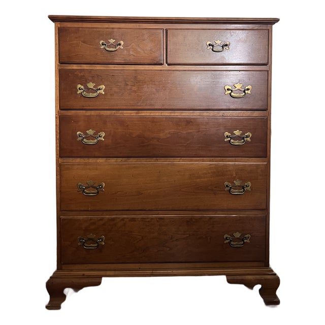 Leopold Stickley Cherry Valley Chippendale Gentleman's Chest, Circa 1950 For Sale
