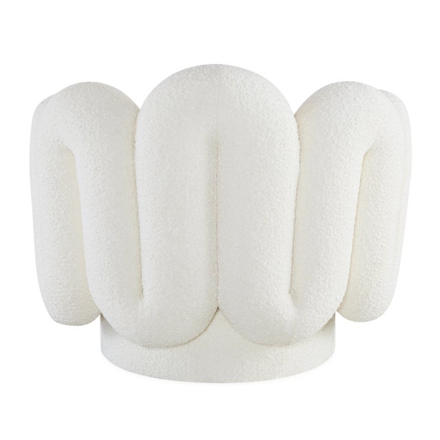 Jonathan Adler Serpentine Swivel Chair For Sale - Image 4 of 6