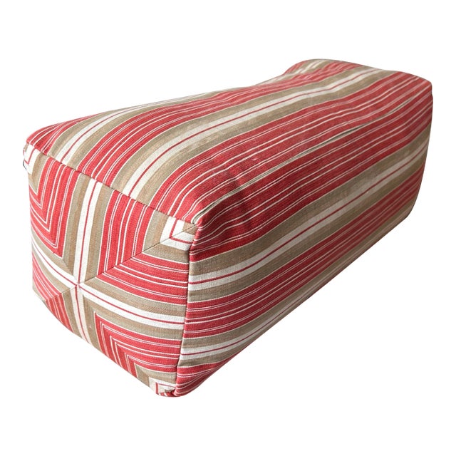 Antique Ticking Stripe Bolster For Sale