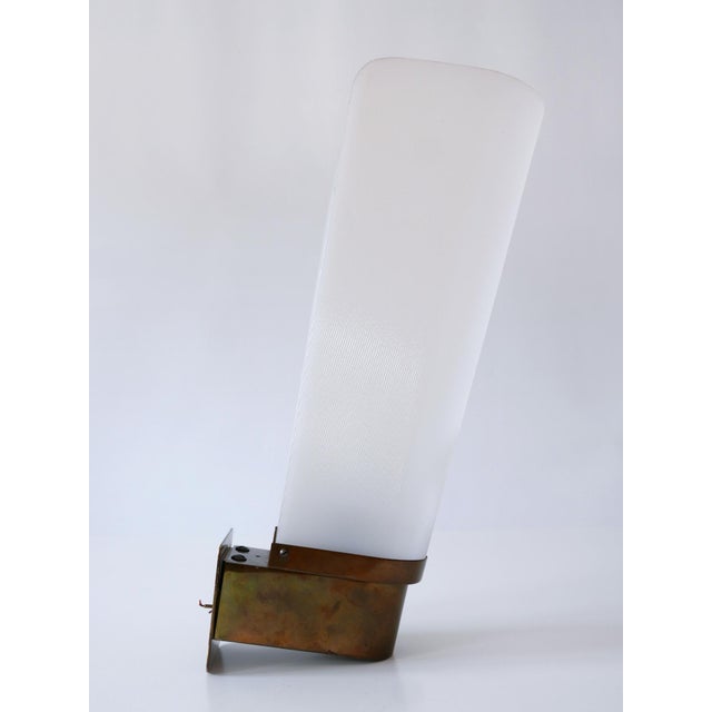 Mid-Century Modern Large Mid-Century Modern Brass & Acrylic Wall Light or Sconce, Germany, 1950s For Sale - Image 3 of 15