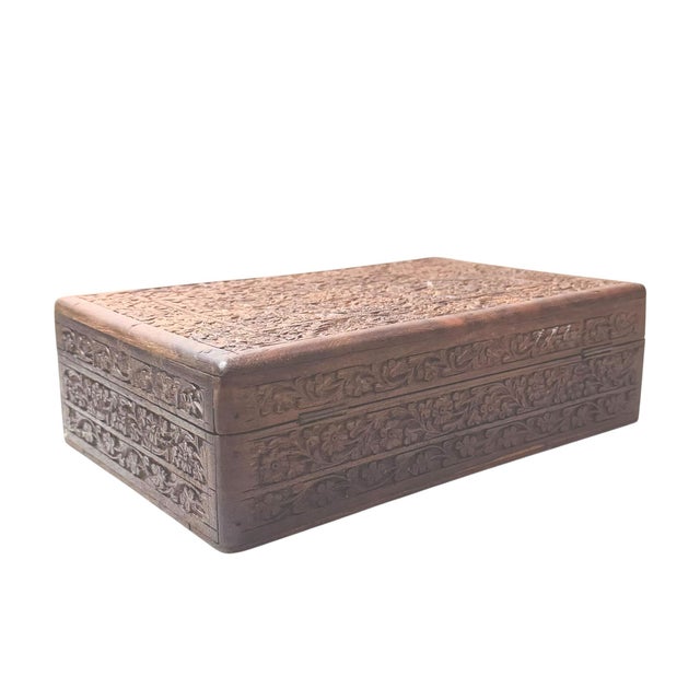 Wood 1900s Anglo Indian Jewelry Box For Sale - Image 7 of 10