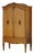 Early 20th Century Art Deco Danish Oak Cabinet with Hand-Carved Details, 1930s For Sale
