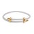 White White Glow Adjustable Gold Rope Bracelet For Sale - Image 8 of 8
