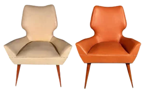 Set of Mid-Century Modern Chairs in the Style of Gio Ponti, 1950s