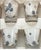 Mid Century Modern Bar ware 1950s/60s bar ware / shot glasses made in the USA by the Federal Glass Company. Gorgeous...