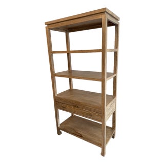 Serena & Lily Reese Bookcase + Pullout Shelf For Sale